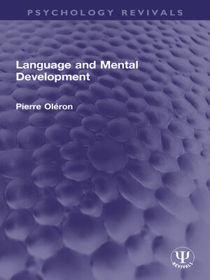 cover image of Language and Mental Development